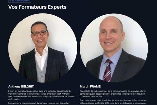 Coaching en anglais des affaires à Nice pour professionnels